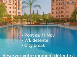 Bloom Hivernage - 2 Chambres - 2 Piscines - WE du 1er-3 Nov Early Check-in possible à 14h - Petit déjeuner et Services de chambres inclus - Terrasse végétalisée