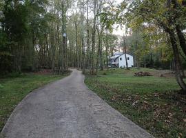 Woodsy home near Wineries, Hiking, & River, hotel in Dahlonega