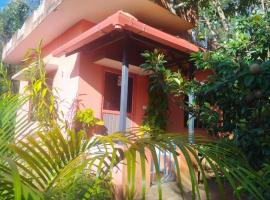 Wood stone step, hotel in Napoklu