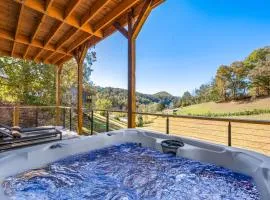 Secluded Cabin with Mountain Views Hot Tub Games