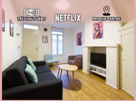 La POP HOUSE, Netflix, Wi-Fi Fibre, 6 couchages, hotel in Amiens