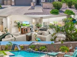 Goodyear Retreat Pool Slide Firepit BBQ