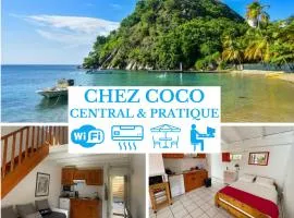 Appartements CHEZ COCO - Résidence de charme au coeur de Terre-de-haut - Clim, kitchenette, terrasse et Wifi - Proche Centre & Plage