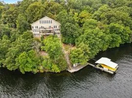 Lakefront Home w/ Double Deck, Slip, Firepit & Game Room