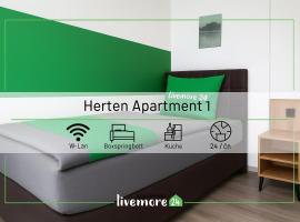 Livemore24 Apartment 1 in Herten 24-7 Check-In, ξενοδοχείο σε Herten