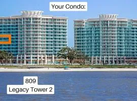 Spacious Beachview End Unit in Legacy Tower 2 -809 - 3 bedroom 3 bath condo