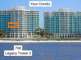 Beachview Condo at Legacy Tower 2 -706 - fully furnished 2 bedroom 2 bathroom