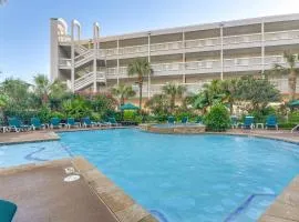 Steps to Shore Condo with Pool Access in Galveston!
