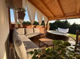 Wooden fairy tale vacation house