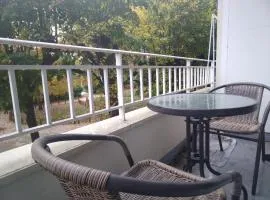 Appartement familiale face à un square arboré