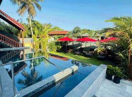 Lucky Monkey Inn and Restaurant、ウェリガマのホテル