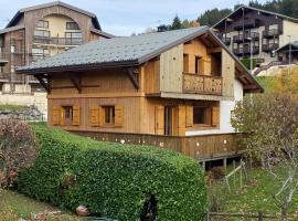 Chalet chaleureux 8 pers, 5 ch, cheminée, proche pistes, Crest-Voland - FR-1-733-5, hotel em Crest-Voland