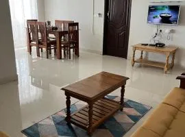 Bright & Airy 2BHK Apartment - AC, Wi-Fi & Parking