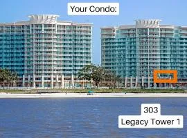 Beachview Condo in Legacy Tower1 -303 - with Reserved Parking Spot in front