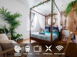 Studio Exotique Hyper-Centre Enghien 12min Paris