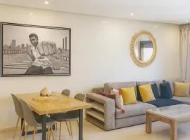 Apt standing 80m2, 2 chambres, terrasse, piscine