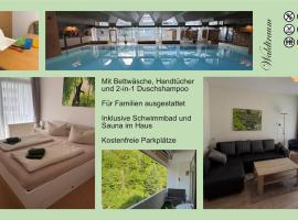 Waldtraum Schwimmbad Sauna Kinderbett wandern, hotel a Bad Harzburg