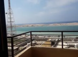 مرسي مطروح شقه مفروشه سوبر مطله علي فيو بانوراما للبحر