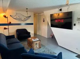 Large barge, unique and atypical, parking, EVSE