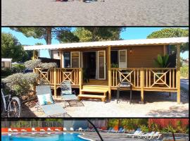 HappyMobilhome Argelès-sur-mer -plage à 500m- Camping 4 étoiles Del Mar, hotel em Argelès-sur-Mer