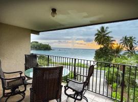 Blue ocean views, AC, 2B2B, Pool, 2 Min Magic sands Beach, hotel a Kailua-Kona