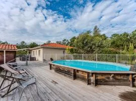 Villa piscine entre lac et océan