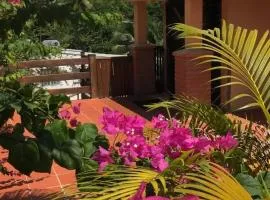 Studio confortable vue jardin au Diamant, 25 m²