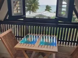 Studio confortable vue jardin au Diamant, 25 m²