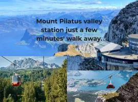 Mount Pilatus view Apartment Lucerne with free parking & WIFI