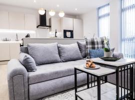 The Abbey Apartment - 1BR Apt with Dedicated Workspace, Fast Wifi & Stylish Kitchen Island & Free Secure Underground Parking、ハイ・ウィカムのホテル