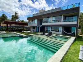 Casa Akumal, Pé na areia, 6 suítes vista mar