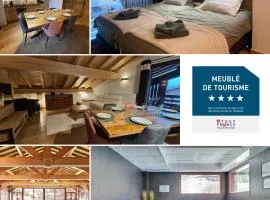 Appartement LE BUET skis aux pieds, piscine & Spa