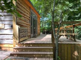 Ty Cwtch Cabin - secluded woodland cabin & covered hot tub, ξενοδοχείο σε Moffat