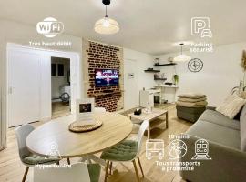 Grand T2 au RDC hyper centre Navette et Sauna en option, hotel in Beauvais