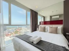 The vision condo - Sea view apartment balcony Pattaya Pratumnak beach