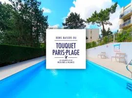 Appartement rénové à Stella-Plage avec piscine chauffée, parking privé gratuit, TV grand écran, boulodrome, à 2km de la plage