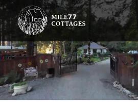 Mile 77 Cottages Lakefront 100yr old Railway Cottage, Hotel in Youbou