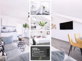 nestup - Zentrales Apartment mit Boxspringbetten, Smart-TV und ausgestatteter Küche, hotel em Kassel