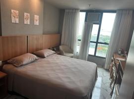 Flat Comfort Taguatinga - Cama King - Sauna, academia e Piscina - Propriedade Particular 508、ブラジリアのホテル