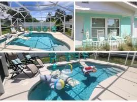 Heated POOL close to beach, fenced in kid friendly