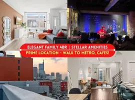 Modern 4BR City Escape Steps to MET & Subway Rooftop View