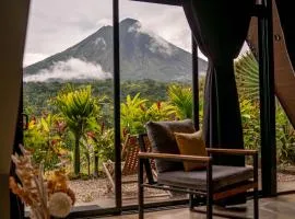 Cozy Volcano View Stay- A-Frame wHot Tub & Deck