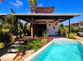 Cozy Beach House with Pool, Roof and View