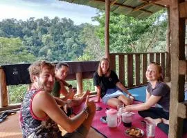 WOOD CABIN LODGE IN THE FOREST book here treking with us