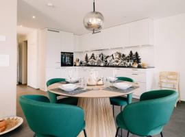 Apartment Mönch in See- und Bergnähe, modern, mit Balkon, 4 Gäste, Hotel in Spiez
