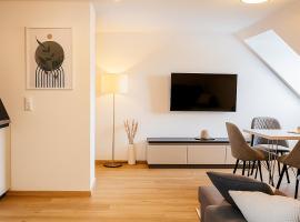 Allgäu Suites - Innenstadt, Schlafzimmer, Küche, Parkplatz möglich, Dachterrasse, hotel in Kempten