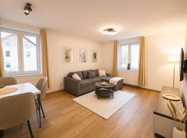 Allgäu Suites - Innenstadt, Schlafzimmer, Küche, Parkplatz möglich, Dachterrasse, hotel in Kempten