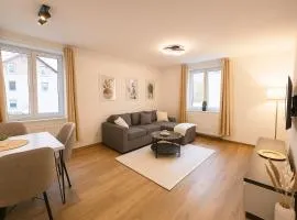 Allgäu Suites - Innenstadt, Schlafzimmer, Küche, Parkplatz möglich, Dachterrasse
