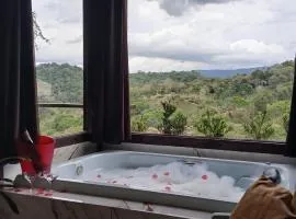 Chale Da Terra Brasil, Piscina, Hidro dupla, lareira, vista espetacular