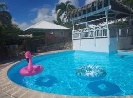 Bungalow La Papaye Bleue Résidence accès Piscine & Plage